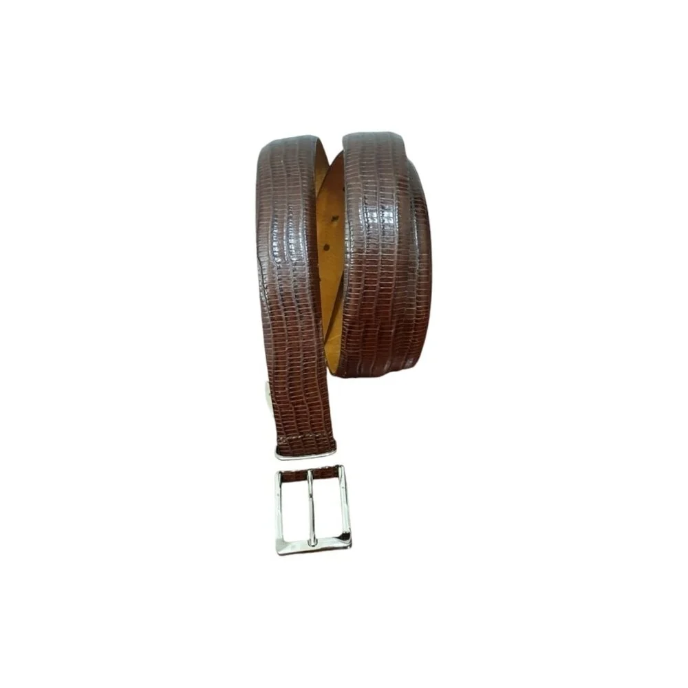 Lejon Men's Brown Le Bernardin Leather Belt Size 48